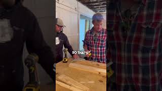 Carpentry Training basic framing part 2 shorts remodel construction [upl. by Pasia268]