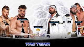 WWE2k24 DREAM UNIVERSE XS AEW wk2 July 2 🔟The Pinnacle VS 6️⃣The Elite tag division [upl. by Ynohtona]