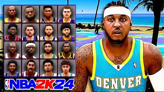 BEST Carmelo Anthony Face Creation on NBA 2k24 [upl. by Vitek259]