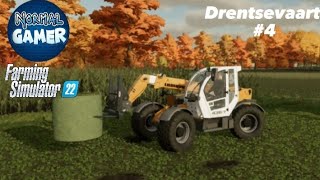 BALEN VERKOPEN EN KOEIEN VOEREN  Farming simulator 22  Drentsevaart 4 [upl. by Gaillard]