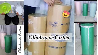 DIY😱Como hacer Cilindros con📦 Cajas de Cartòn📦para DecoracionesEventos Tutorial Completo [upl. by Elcarim]