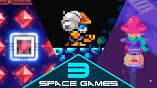 3 SpaceThemed Games from Itchio No Commentary [upl. by Bahr684]