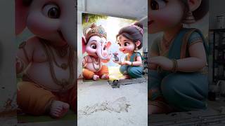 Ganpati Bappa drawing photo 🥰🙏🌺 shorts youtubeshorts viralshorts ganesh ganpatibappamorya [upl. by Acker318]