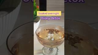 Overnight soaked ovary detox which regulates menstrual cycles and hormonal imbalancesskincaretips [upl. by Oleic]