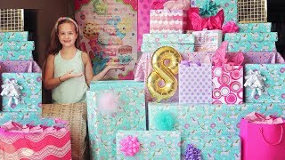 Leahs 8th Birthday Morning Opening Presents 🍩 [upl. by Toombs544]