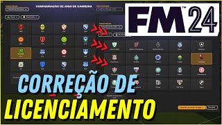 Como CORRIGIR NOMES e CORES dos TIMES no FM 24  LICENCIAMENTO no Football Manager 2024 [upl. by Wettam]