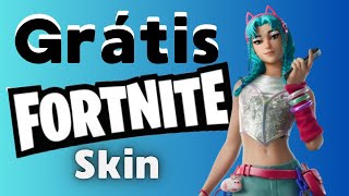 Como Pegar Nova Skin Grátis no Fortnite Gatalina [upl. by Nalyd]