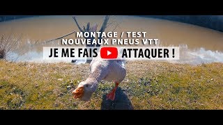 VTT Nouveaux Pneus MontageTest TerrainCest Magique 😂🤘😂 [upl. by Rusert]