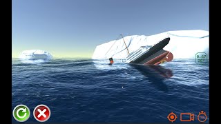 RMS Aquitania hits an iceberg and splits  Ship Handling Simulator 3D [upl. by Akima105]