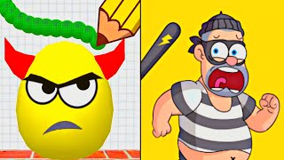 Satisfying Mobile Games Draw To Smash vs Jail Breaker  Hard Levels  android amp iOS Gameplay [upl. by Ludwig]