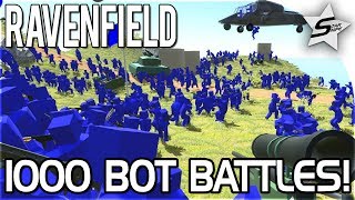 EPIC CRAZY 1000 BOTS BATTLES  Ravenfield Gameplay Beta 6 Update [upl. by Aicnarf]