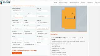 Comment Utiliser le Configurateur de Porte Métallique Technique de Sodiff  Tutoriel Complet [upl. by Monafo]