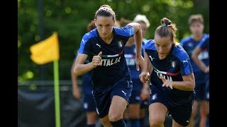 Lallenamento delle Azzurre al centro De Zwervers  Womens EURO 2017 [upl. by Anirehc]