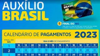 GOVERNO DIVULGA CALENDÁRIO DO AUXÍLIO BRASIL 2023 OFICIAL  VEJA TODAS AS DATAS NOVO BOLSA FAMÍLIA [upl. by Li]