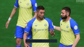 FC24  Al Nassr vs Soccer Aid  Cristiano Benzema Neymar Ozil and many more [upl. by Garfield8]