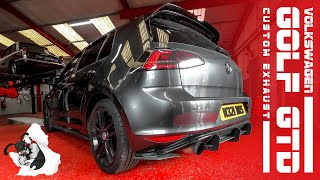 MK7 GOLF GTD CUSTOM EXHAUST amp LIVE MAPPED MENTAL [upl. by Entruoc954]