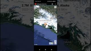 27 Earthquake Strikes NW of Yakutat Alaska [upl. by Thamora]