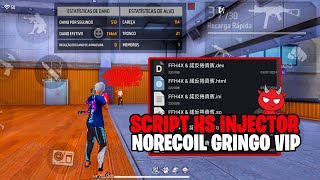 Saiu SCRIPT HS INJECTOR NORECOIL GRINGO ☠️ AUXÍLIO DE MIRA 96 HS 🔥 REGEDIT MOBILE FULL VERMELHO [upl. by Haduhey592]