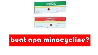 MANFAAT MINOCYCLINE  ANTIBIOTIK JERAWAT  SIFILIS GONORE URETRITIS NON GONORE PERIODONTITIS [upl. by Cloe]