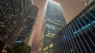 🇨🇳 Exploring Hangzhou Qianjiang CBD at Night 2024  4K HDR [upl. by Anastase]