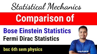 Bose Einstein and Fermi Dirac statistics  difference between be and fd statistics [upl. by Housen720]