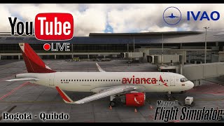 SKBO to SKUI  AVA4944 MSFS ♥ IVAO ♥ Full ATC [upl. by Almira]