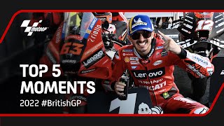 Top 5 MotoGP™ Moments  2022 BritishGP [upl. by Isnam591]