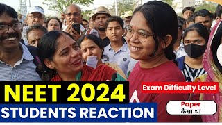 Students Reaction After NEET Exam 2024  Student Exam Review 😱  NEET 2024  Difficulty Level [upl. by Inahteb]