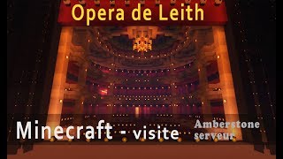 Minecraft  visite dun opéra réaliste [upl. by Bonine]