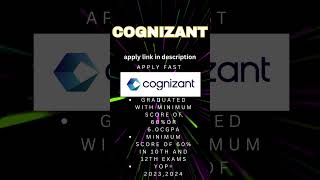 Cognizant Mass Hiring  Off Campus drive  Cognizant Recruitment 2024 [upl. by Etem]