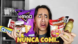 PROVANDO COISAS QUE NUNCA COMI [upl. by Alliuqa]