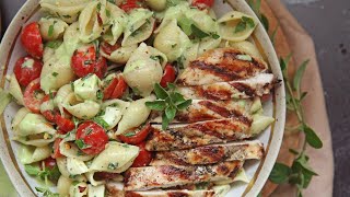 Caprese Chicken Pasta Salad [upl. by Affay]