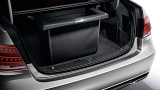 Mercedes Retrofit Installation Trunk Comfort Storage Box MercedesBenz W212 W213 W205 W222 W218 [upl. by Xxam]