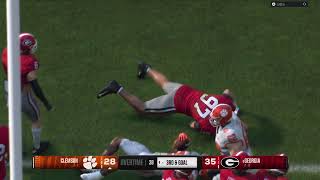 CFB 25 Clemson v Georgia Online franchise [upl. by Ahseet799]