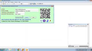 UPI PAYMENT QRCODE GENERATE IN VFP9 FOR SALES INVOICE BILLING AMOUNT PAYMENTbarcode image [upl. by Nauht]