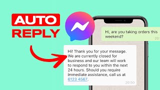 Auto Reply Facebook Messenger on Android [upl. by Idalla]