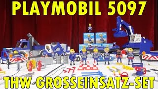 quotPLAYMOBIL 5097 THW GROSSEINSATZ SET 2015quot Vorstellung [upl. by Hannavas]