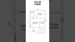 18x26 home plan design [upl. by Zetnod349]