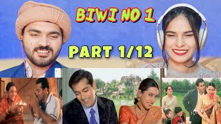 Biwi no 1 intro scenes amp song  Salman Khan  Karisma Kapoor  Pakistani Reaction  PART 112 [upl. by Iramohs]