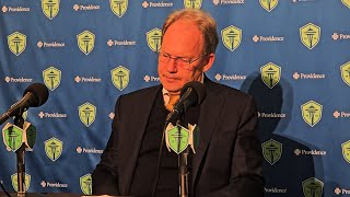 Brian Schmetzer takes responsibility of his teams disappointing 22 draw at home vs Quakes [upl. by Enitsirhc]