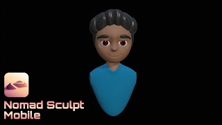 Sculpting simple character  Nomad Sculpt Timelapse [upl. by Cyndie]