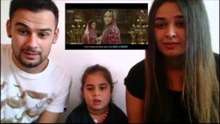 Bajirao Mastani  Bollywood Official Trailer Reaction Eng Subs Turkish People From Germany [upl. by Ardnazxela425]