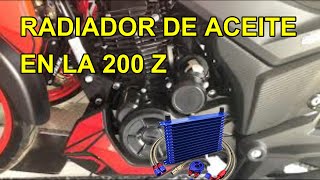 COMO INSTALAR UN RADIADOR DE ACEITE EN LA ITALIKA 200Z [upl. by Sigsmond340]