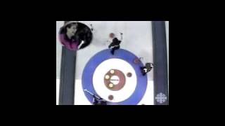 1997 Canadian Olympic Curling Trials Sandra Schmirlers Amazing Shot [upl. by Chiaki]