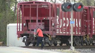 April 24 2014 PampL Railroad rock train with nine engines Madisonville Ky [upl. by Yarb125]