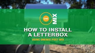 How to install a letterbox using OneMix Post Mix [upl. by Myrtice]