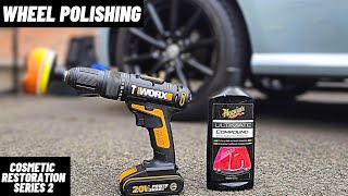 Black Alloy Wheel Polishing Meguiars Ultimate Compound [upl. by Taft738]