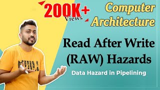 L49 What is Read After WriteRAW Hazards Data Hazard in Pipelining with Example in Hindi  COA [upl. by Dorice]