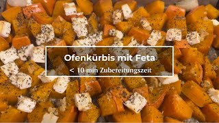 Leckerer Ofenkürbis mit Feta ganz einfach und schnell zubereitet 🎃 [upl. by Aloke626]