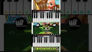 Zoonomaly Theme Vs Johny Yes Papa  Easy Piano Tune shorts [upl. by Nanreik]